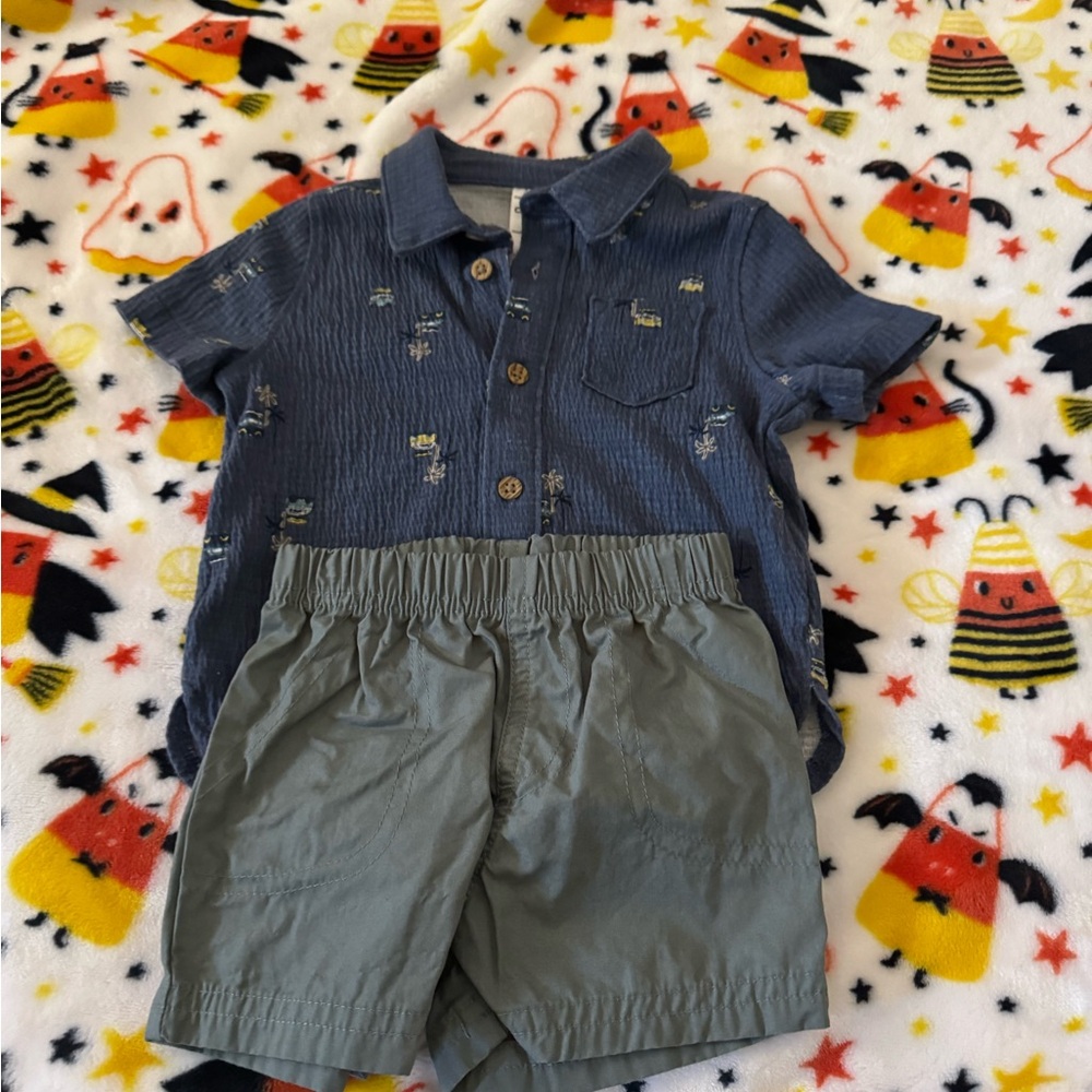 Carter's Soft Blue Infant Top